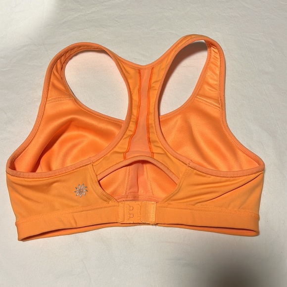 Athleta HullaBRAloo! Sports Bra Racerback 36C Goldenrod Orange FreeSH - Picture 3 of 5